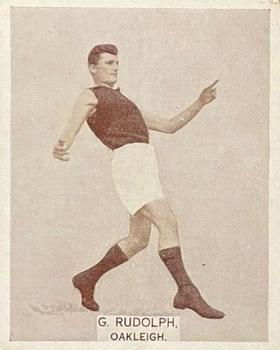 1933 Wills's Victorian Footballers (Large) #60 George Rudolph Front